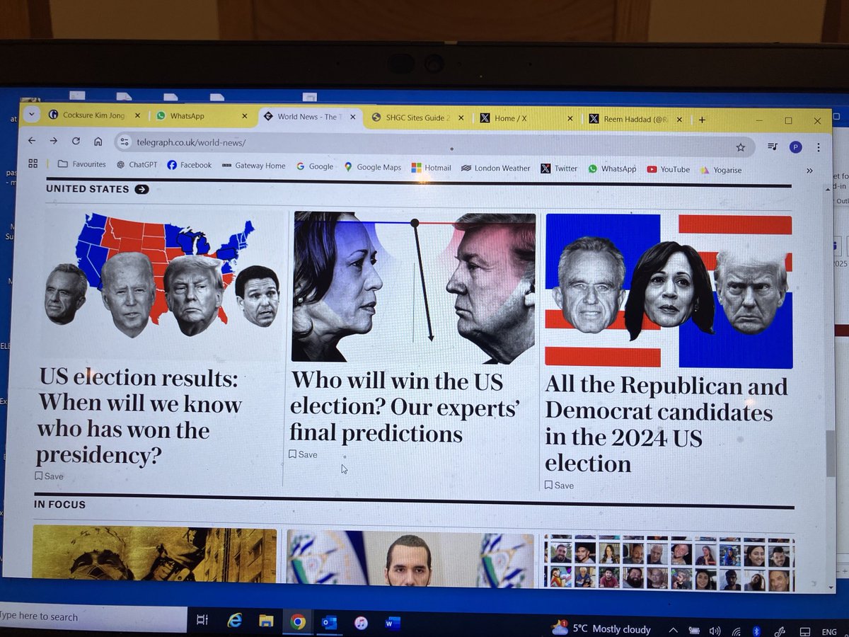 Front page of ⁦<a href="/Telegraph/">The Telegraph</a>⁩ foreign news section today – the paper’s really keeping up with the latest.