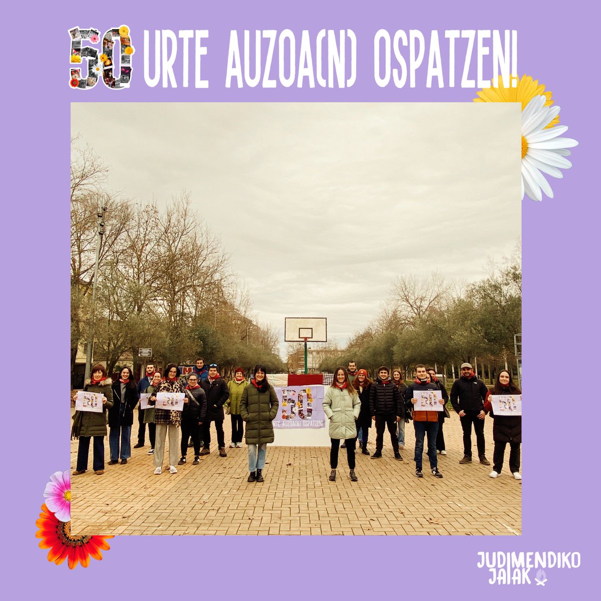 💥💥JUDIMENDIKO JAIEK 50 URTE 🎂 🎂

Ekainaren 19tik 23ra ✊🏿

🎊O s p a t u
💐O m e n d u
🕸️S a r e t u 

50 URTE AUZOA(N) OSPATZEN🤘🏾