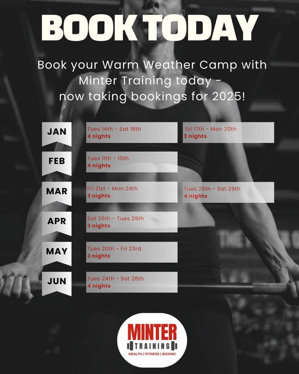 3 breaks available - ‘back to #fitness #escape’ ,  ‘#Wellness #retreat’ and ‘#train like a #professional camp’ 🤩