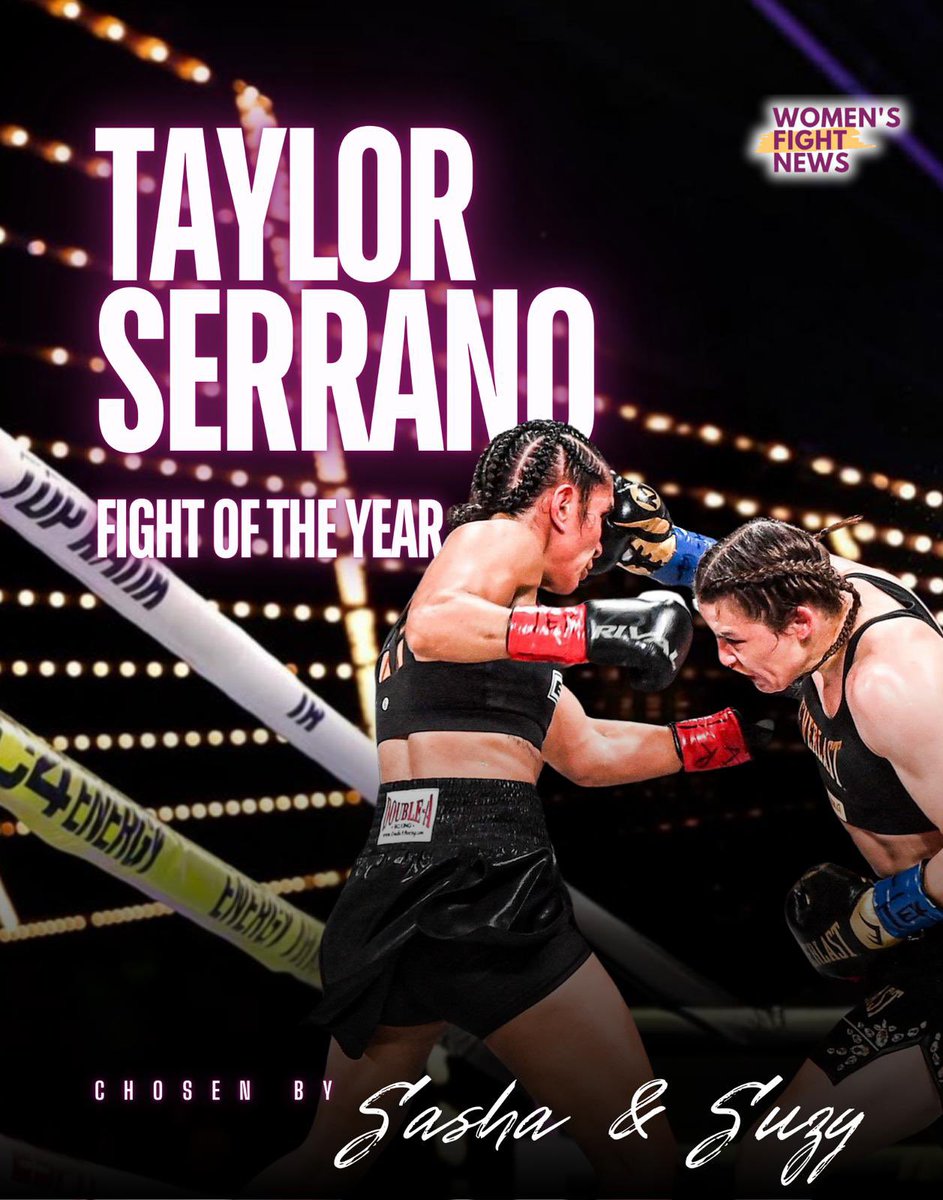 Women’s Fight News (@womensfightnew1) on Twitter photo Fight of the Year ‼️
Katie Taylor vs Amanda Serrano 2 🔥🔥
Chosen by <a href="/TheSashaJones/">Sasha Jones</a> & Suzy 👊
#boxing #fightoftheyear Fight of the Year ‼️
Katie Taylor vs Amanda Serrano 2 🔥🔥
Chosen by <a href="/TheSashaJones/">Sasha Jones</a> & Suzy 👊
#boxing #fightoftheyear