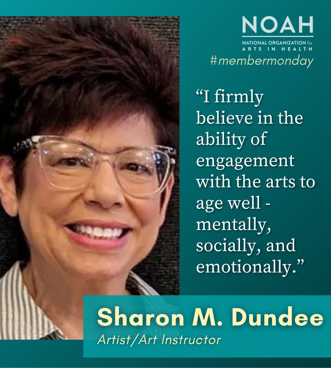 NOAH Member Sharon M. Dundee is an artist and art instructor who loves the "holistic approach" of arts in health.

Check out Sharon's art: sharonmdundeeart.com