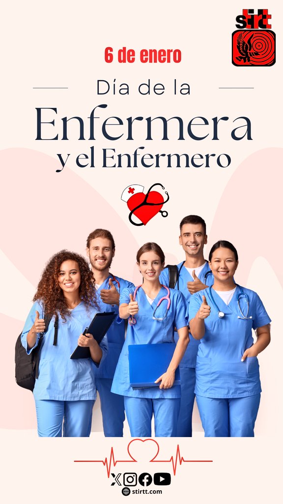 Tu compromiso y entrega transforman el mundo en un lugar más saludable. ¡Que tu día sea tan extraordinario como tu vocación lo merece!
El STIRTT felicita a las  Enfermeras y los Enfermeros de México hoy en su día.
¡Feliz día de la Enfermera y el Enfermero!
#STIRTT