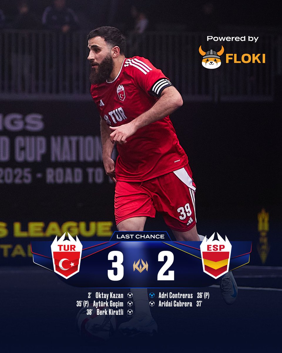 Kings World Cup Nations'da milli takımımız İspanya karşısında 3-2 galip gelerek çeyrek finale yükseldi!