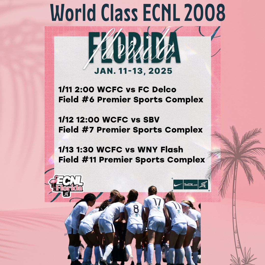 ⏳Countdown to #ECNLFL 🦩<a href="/ECNLgirls/">ECNL Girls</a> <a href="/ImYouthSoccer/">ECNL/GA/Recruiting/College Soccer</a> <a href="/ImYouthSoccer/">ECNL/GA/Recruiting/College Soccer</a> <a href="/WorldClassFC1/">World Class FC</a> <a href="/TopDrawerSoccer/">TopDrawerSoccer</a>