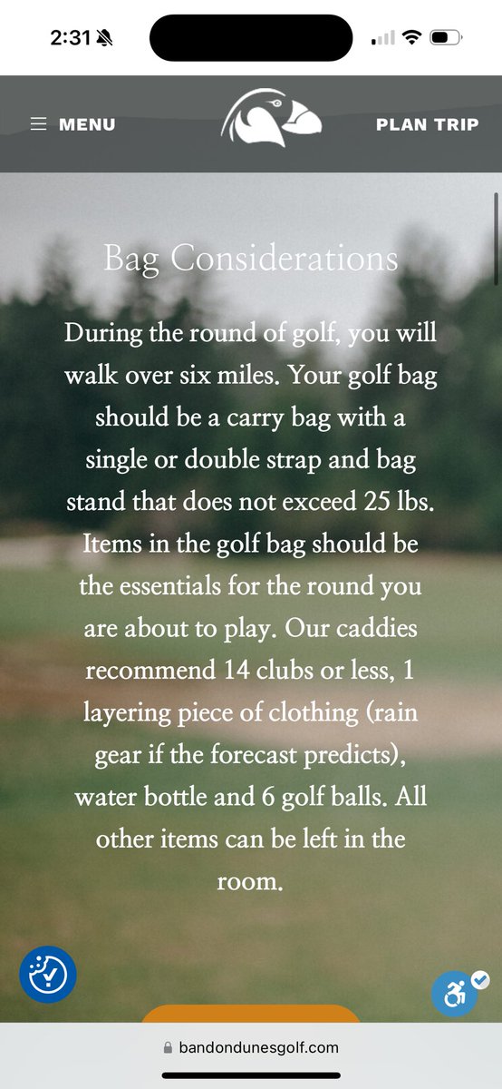 The guys at <a href="/BandonDunesGolf/">Bandon Dunes</a> do it right. This is a class act, keeping the bags light for their caddies is such a nice touch. Big ups to Bandon! #Tipyourcaddie