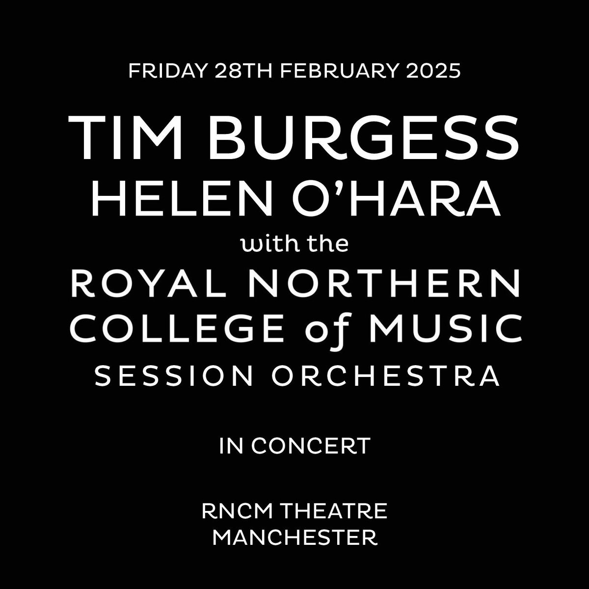 Tim Burgess (@tim_burgess) on Twitter photo Retweet for a chance to win two tickets for our extra date with <a href="/oharaviolin/">Helen O'Hara</a> and the <a href="/rncmlive/">Royal Northern College of Music</a> Session Orchestra
Tickets on sale this Thursday (9th Jan) at 10am - no more dates to be added after this, so jump in quick 😉
Winner picked at random at 9am Thursday morning Retweet for a chance to win two tickets for our extra date with <a href="/oharaviolin/">Helen O'Hara</a> and the <a href="/rncmlive/">Royal Northern College of Music</a> Session Orchestra
Tickets on sale this Thursday (9th Jan) at 10am - no more dates to be added after this, so jump in quick 😉
Winner picked at random at 9am Thursday morning