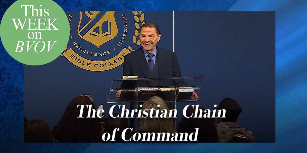 CopelandNetwork's tweet image. Ten hut! 🪖 On #BVOV this week, Kenneth Copeland brings your attention to the Christian chain of command. Learn to fall in line by serving others &amp;amp; discover how your obedience to the authority of God’s WORD guarantees good results! Watch &amp;amp; download notes @ kcm.org/watch