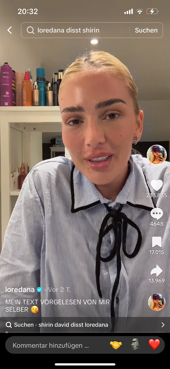 Ich hab loredana einfach ihr ganzes Engagement für ihr Statement geklaut