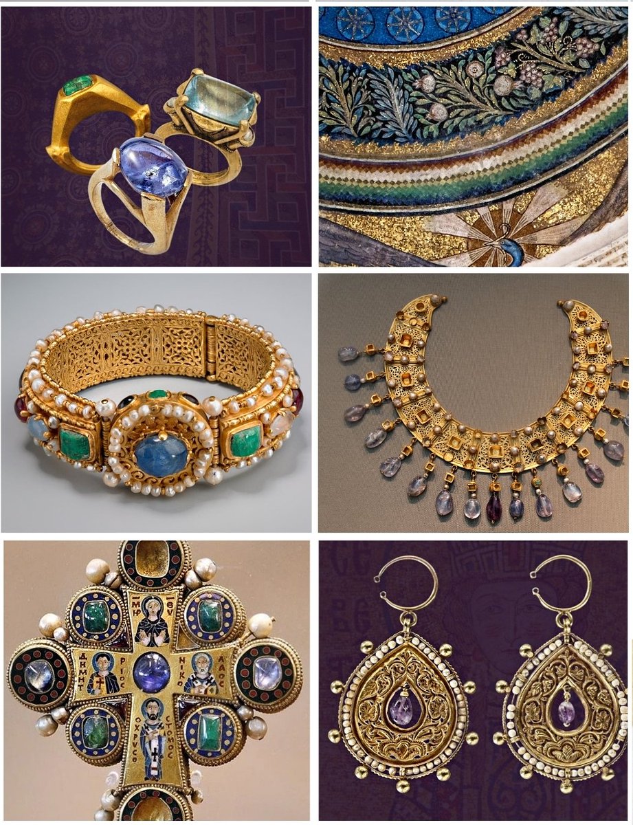 greece_northern's tweet photo. Byzantine Jewellery (&amp; a fabulous mosaic) ✨ https://t.co/E3f7oSByou