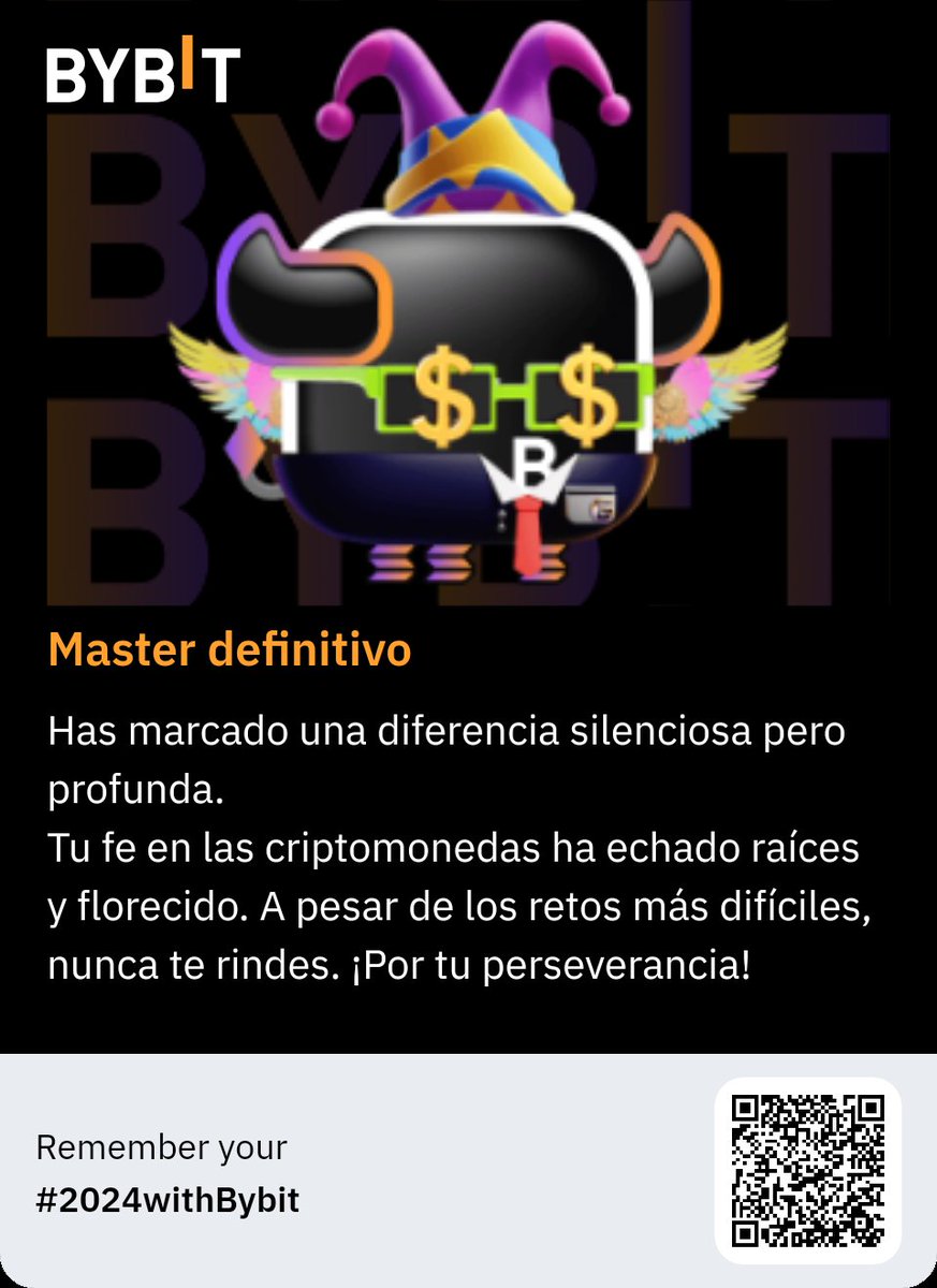 TraderWolfi's tweet photo. Descubrir Mi resumen del 2024 de Bybit #2024withBybit https://t.co/QLYfBfM1lw https://t.co/WZ5Vj4O52f