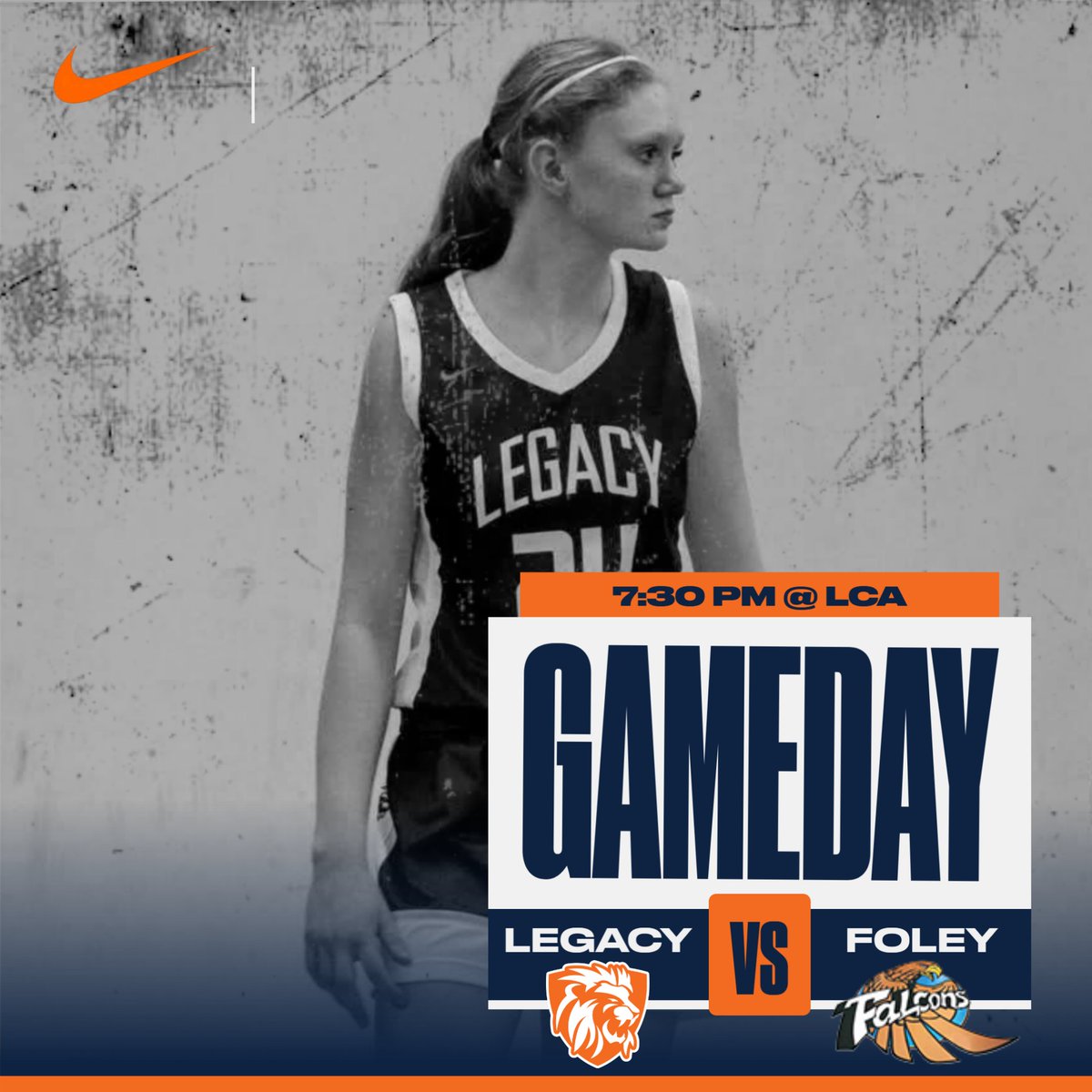 The Lions host a Section 6AA battle tonight against the Foley Falcons. JV at 6 pm and Varsity at 7:30 #GOLIONS