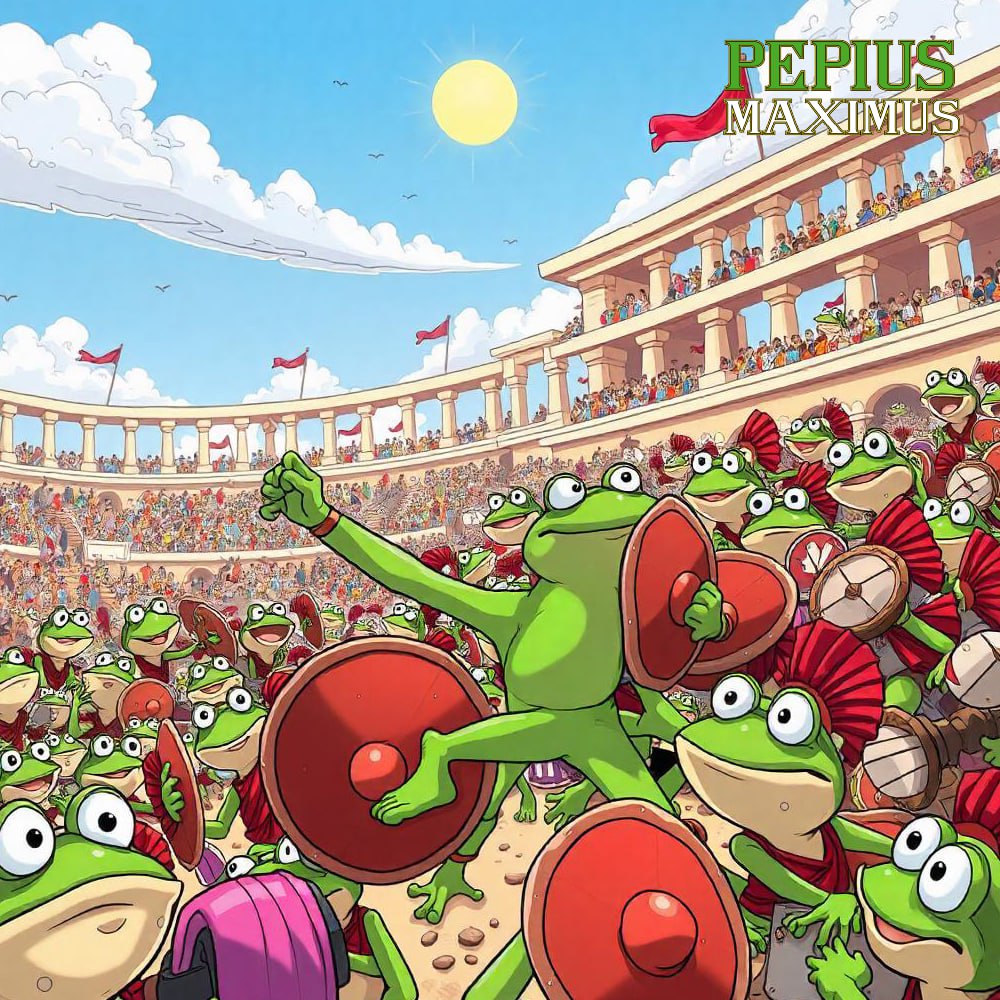 PmaxERC's tweet photo. Julius had his Rubicon; $Pepius crosses into greatness. $Kekius #Ethereum https://t.co/94cw59vYsO