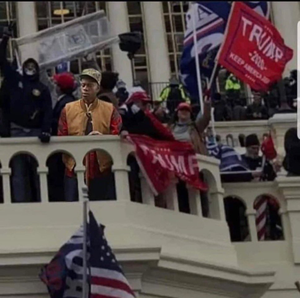 Tejanobrown's tweet image. January 6th still haunts me to this day.

Please say a prayer for my uncle Clayton.. he’s been confined in the cells ever since attending J6.. here he is wearing the brown over vest and camo hat.