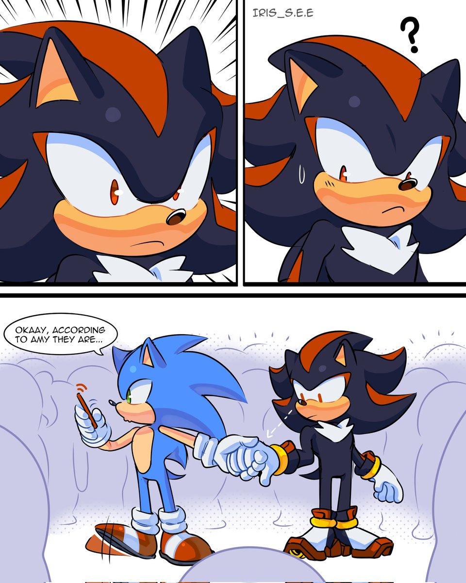 iris_s_e_e's tweet photo. Social Anxiety 👥️️ | Sonadow Comic (?) Part 1 
#sonadow https://t.co/GxxcnuE9Yz