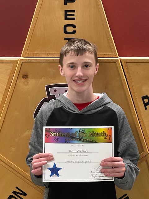 Congratulations to Dean Antonetti, Lilyana Laraba, and Alexander Rees, January's <a href="/StarpointMS/">Starpoint Middle School</a> Students of the Month!