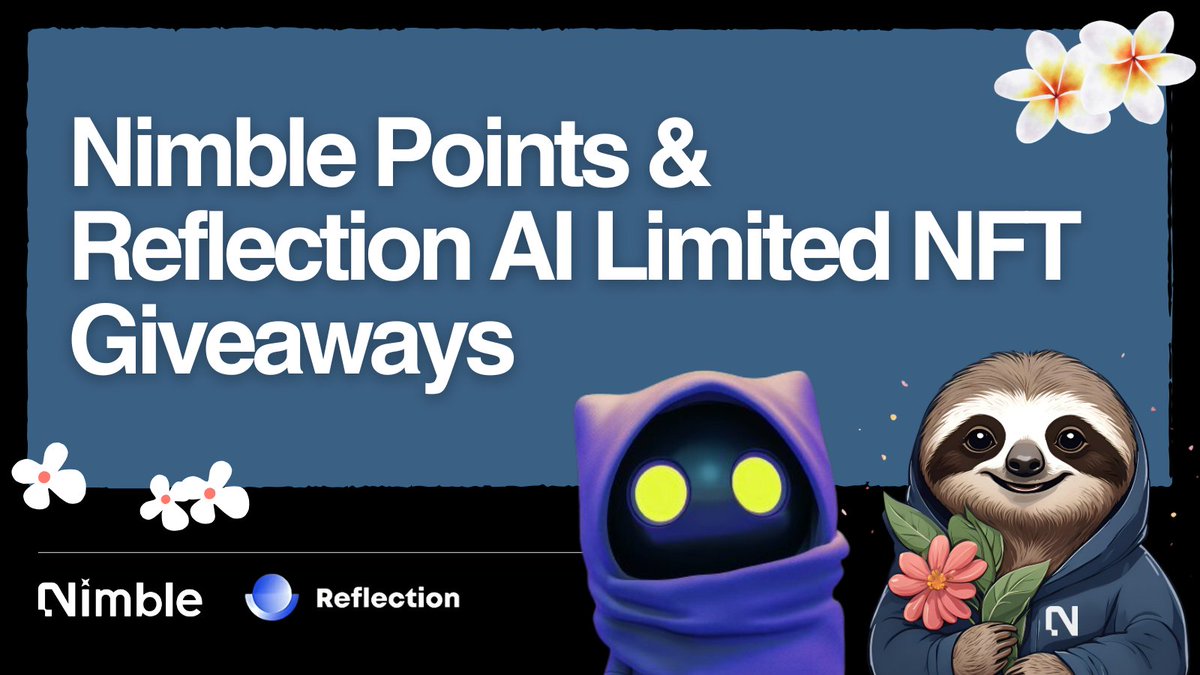 Nimble Network (@nimble_network) on Twitter photo 🎉 Join us for a chance to win <a href="/Nimble_Network/">Nim.Trade</a> Points and <a href="/ReflectionAI_/">ReflectionAI</a>'s Limited NFT!
🔵 Follow <a href="/Nimble_Network/">Nim.Trade</a> and <a href="/ReflectionAI_/">ReflectionAI</a>
🟣 Join our Telegram channels:
👉 t.me/nimble_network
👉 t.me/reflection_ai
🌕 Drop your BSC address in the comments
⚪️ Winners will be 🎉 Join us for a chance to win <a href="/Nimble_Network/">Nim.Trade</a> Points and <a href="/ReflectionAI_/">ReflectionAI</a>'s Limited NFT!
🔵 Follow <a href="/Nimble_Network/">Nim.Trade</a> and <a href="/ReflectionAI_/">ReflectionAI</a>
🟣 Join our Telegram channels:
👉 t.me/nimble_network
👉 t.me/reflection_ai
🌕 Drop your BSC address in the comments
⚪️ Winners will be
