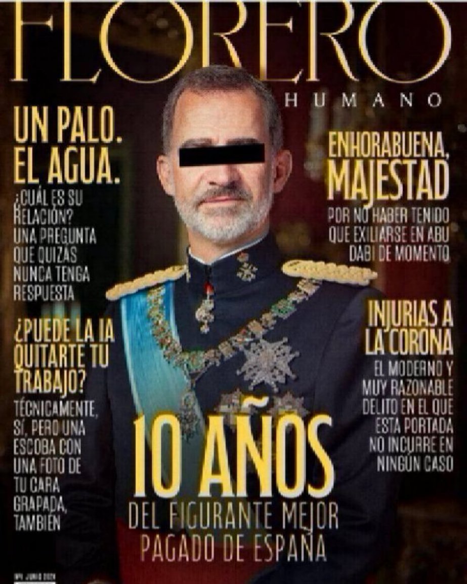 Estamos manteniendo al figurante mejor pagado de España. ¡Hasta cuándo tenemos que soportar esto!. ¡Qué trabaje y se mantenga solo como hacemos los demás! 
#JaqueALosBorbones❤️💛💜