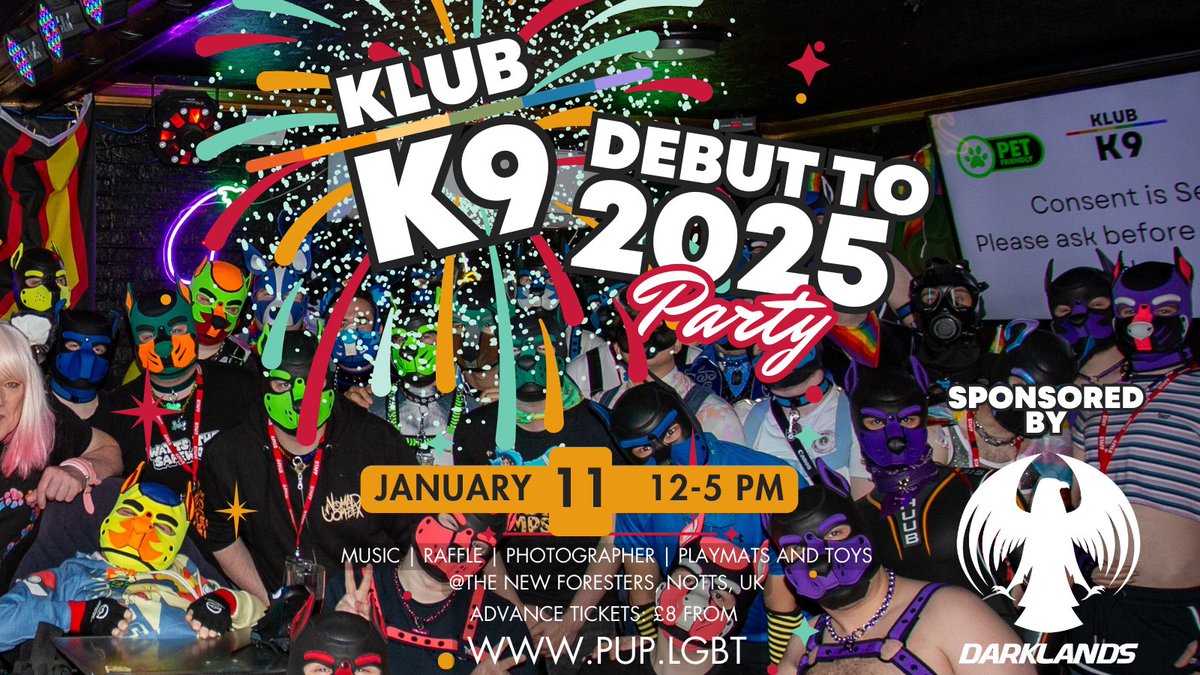 In a late addition for our "Debut to 2025", event we have now been Sponsored by <a href="/DarklandsFest/">Beyond Darklands Festival Antwerp 🇧🇪🔞</a>!  We have been gifted a special prize for this months "World Famous" raffle at Klub K9. 

A "Madness Pass" to Darklands! *Le gasp*

Grab your tickets for Klub K9 at the website!