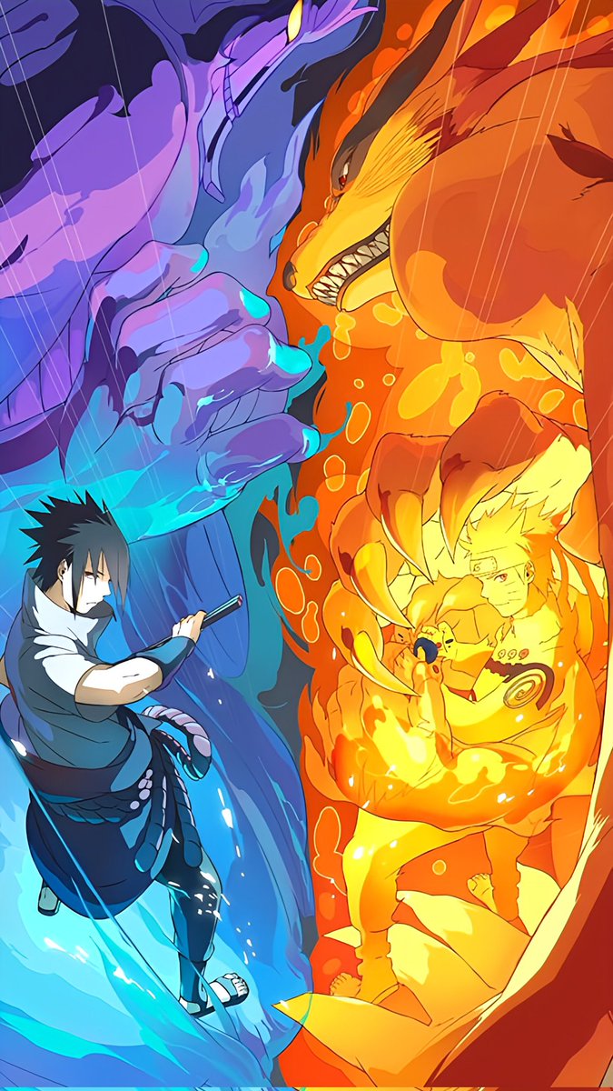 4th_tsunade's tweet image. Naruto and Sasuke