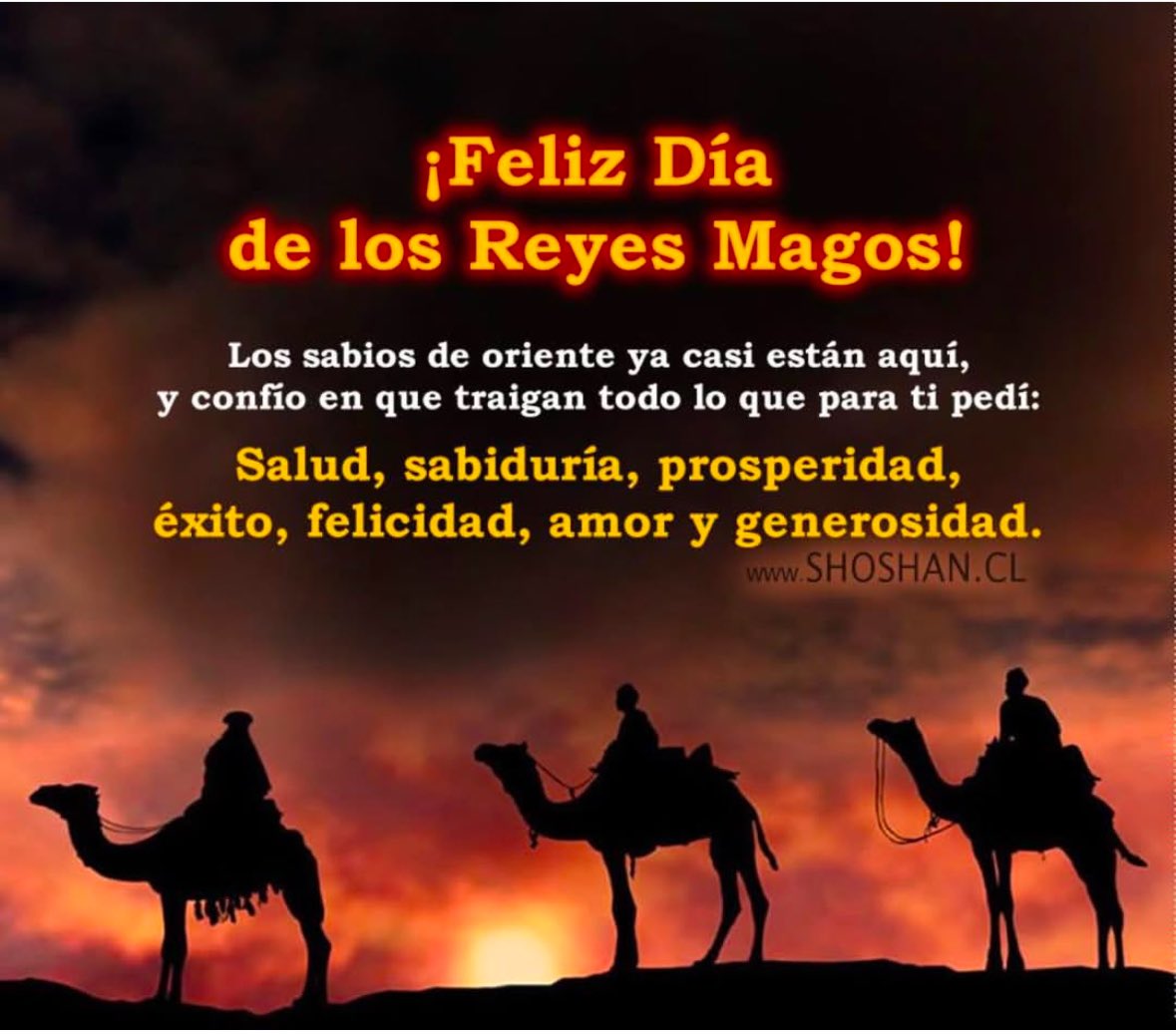 Feliz día de los Reyes de parte de la familia Cardona Urdaz los amamos