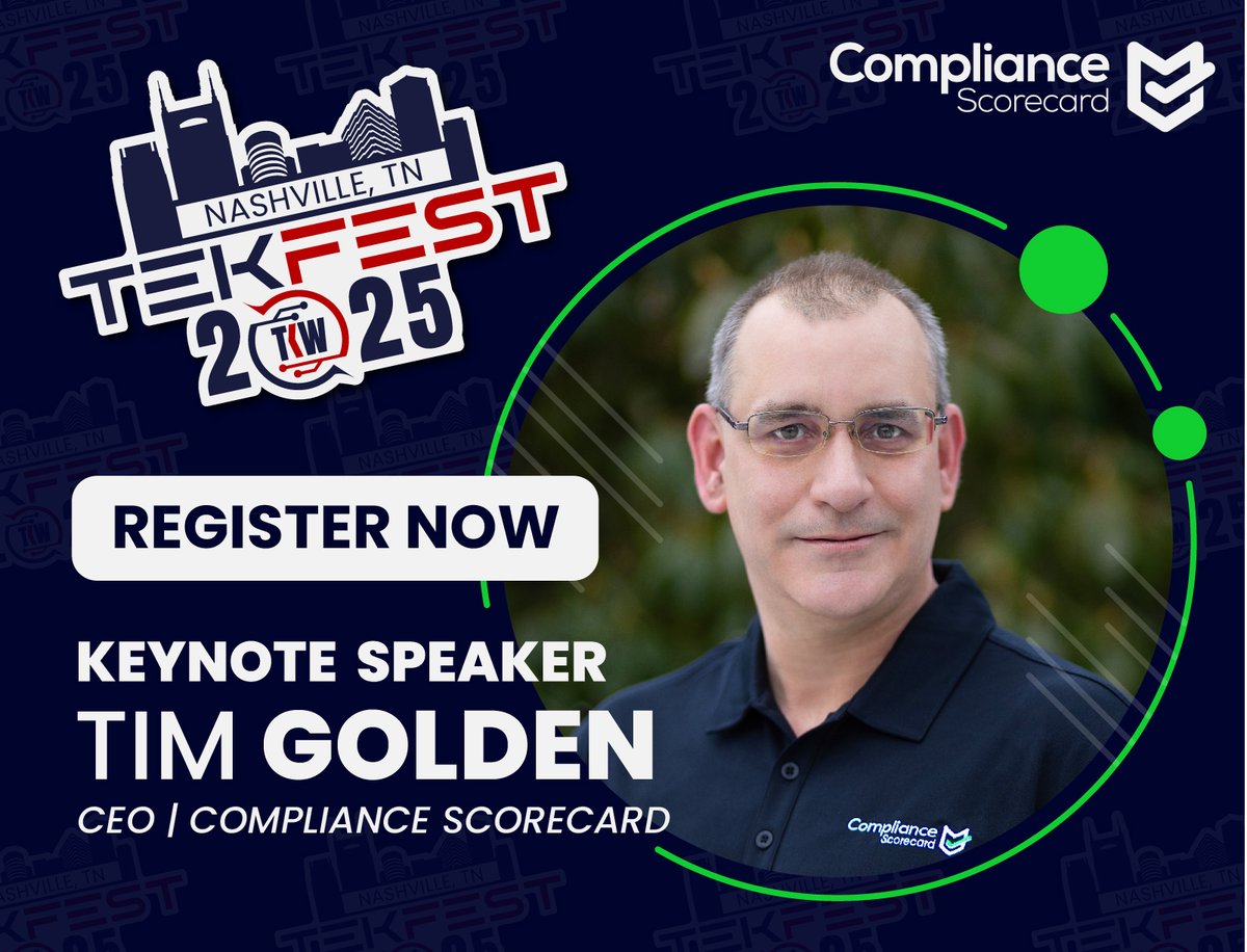 This is a HOT topic in the world today! Tim Golden of <a href="/ComplianceScore/">Compliance Scorecard</a>  will be presenting at
#tekfest "Shift Left: Documentation Driven Collaboration: Boosting MS Team Efficiency with People, Process &amp; Platform"  Register today!
tekfest.org