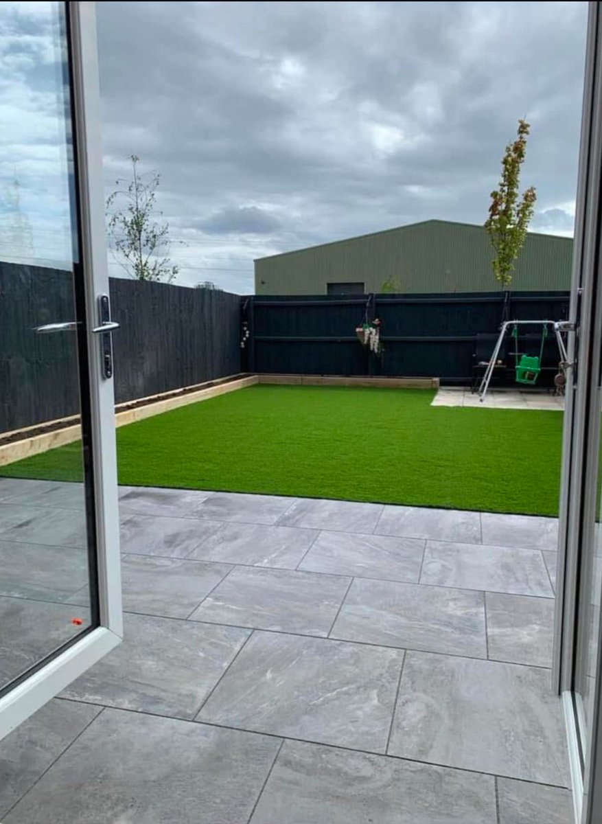 LawnWorldNW's tweet photo. We’re excited to showcase one of our recent projects – a stunning porcelain and K9 grass installation! https://t.co/E9X7Vrhw8m
