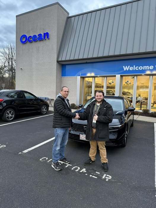 OceanHanover's tweet image. Big congratulations to Tony on trading up and out of his 2022 Infiniti Q50 into his brand new 2025 Accord EX-L Hybrid to kick off the New Year. Thankyou Tony for allowing us to earn your business. If you or anyone you know is in the market for a new vehicle come see us over...