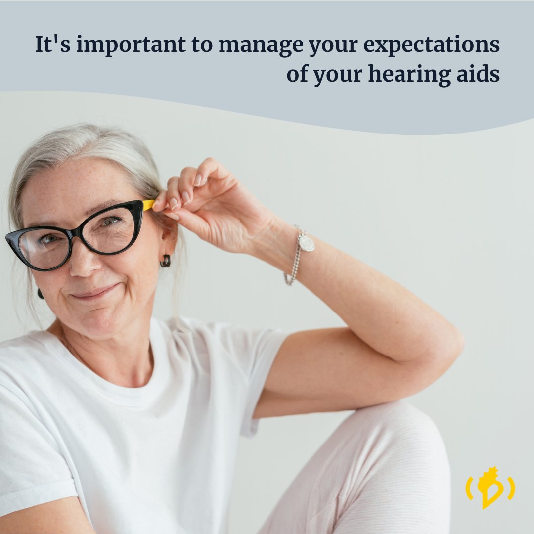Hearing aids won’t restore your hearing back to normal immediately like a pair of glasses can restore sight. 👓

There’s typically an adjustment period of a few days to a few months, so be patient with yourself and remember hearing better is a journey. 💛