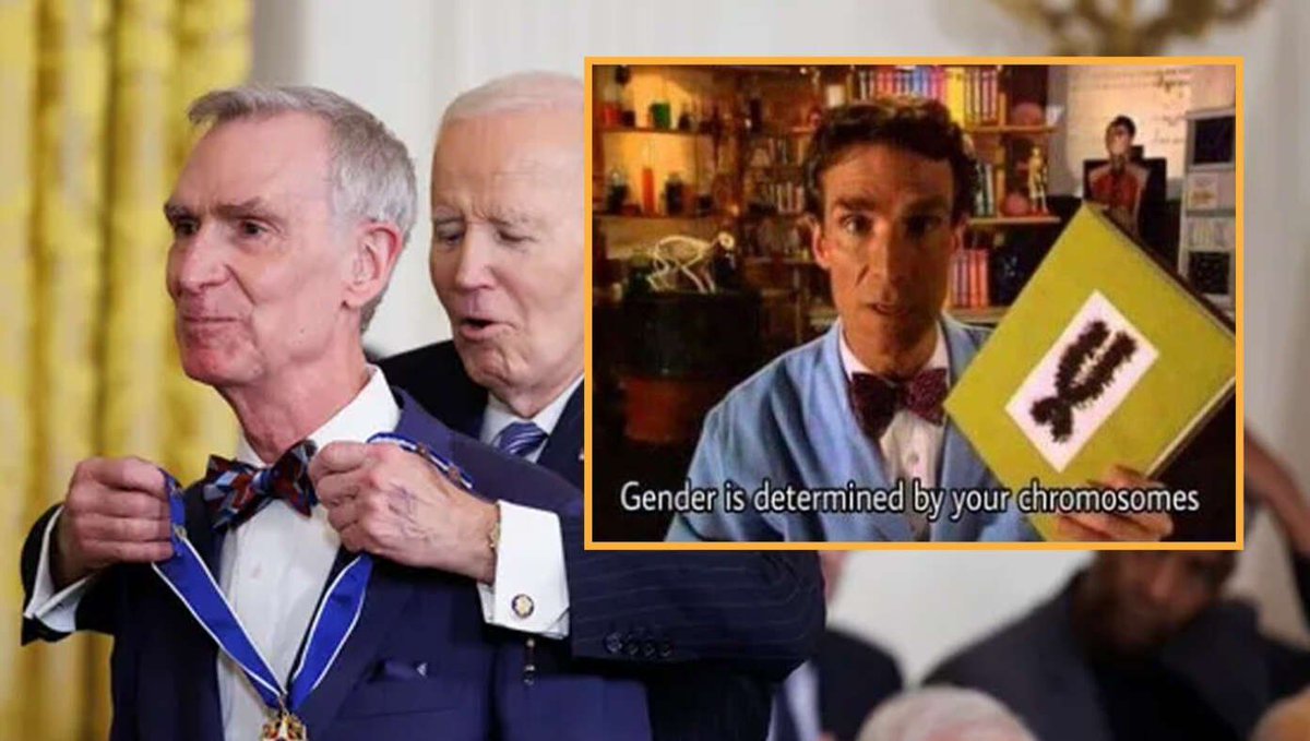 TheBabylonBee's tweet photo. Bill Nye's Medal Revoked After Old Hate Speech Comes To Light https://t.co/mKLRz2PkFI https://t.co/eXMWN0VtRJ