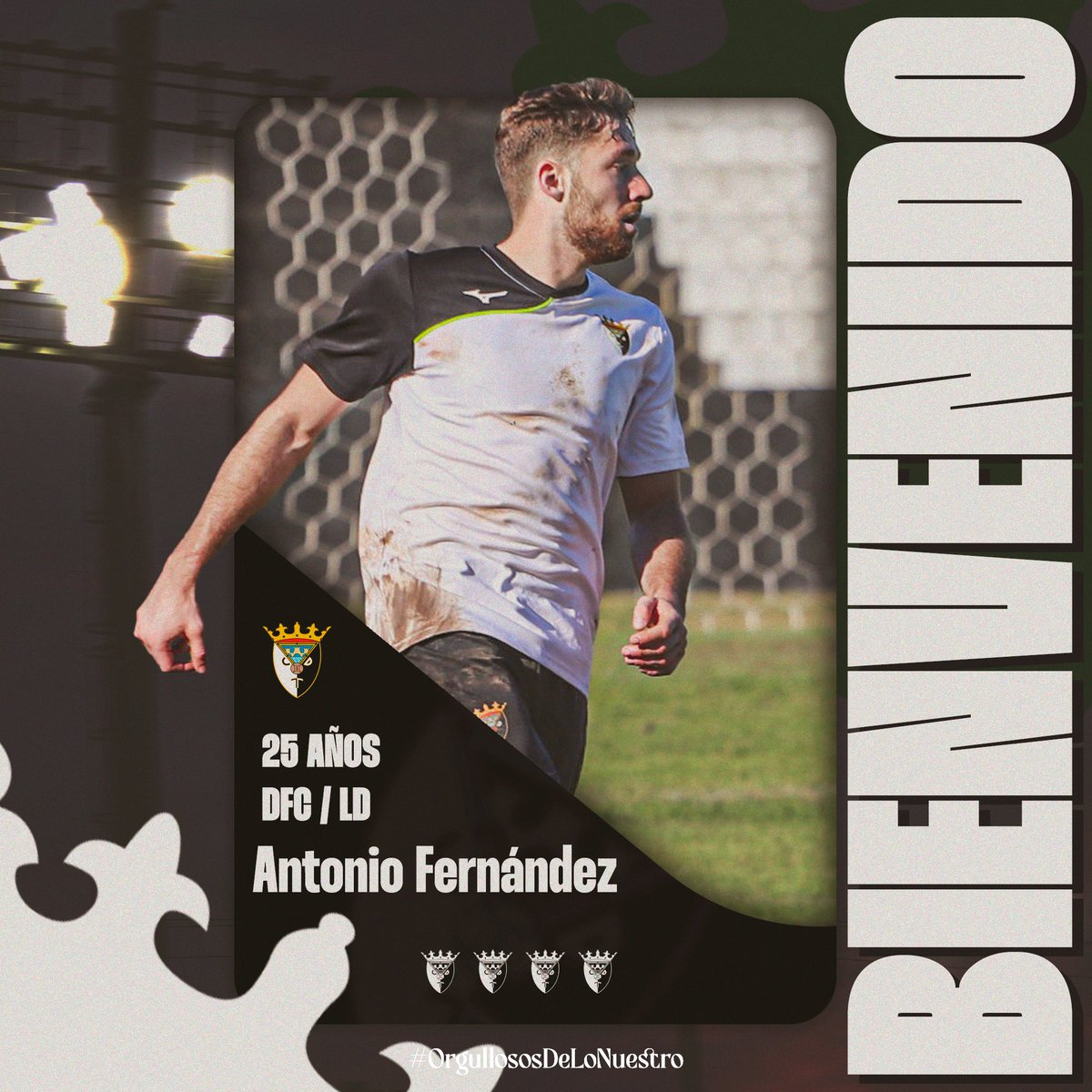 📯 𝗢𝗙𝗜𝗖𝗜𝗔𝗟 | Antonio Fernández  primer refuerzo invernal para el CD Tudelano.
