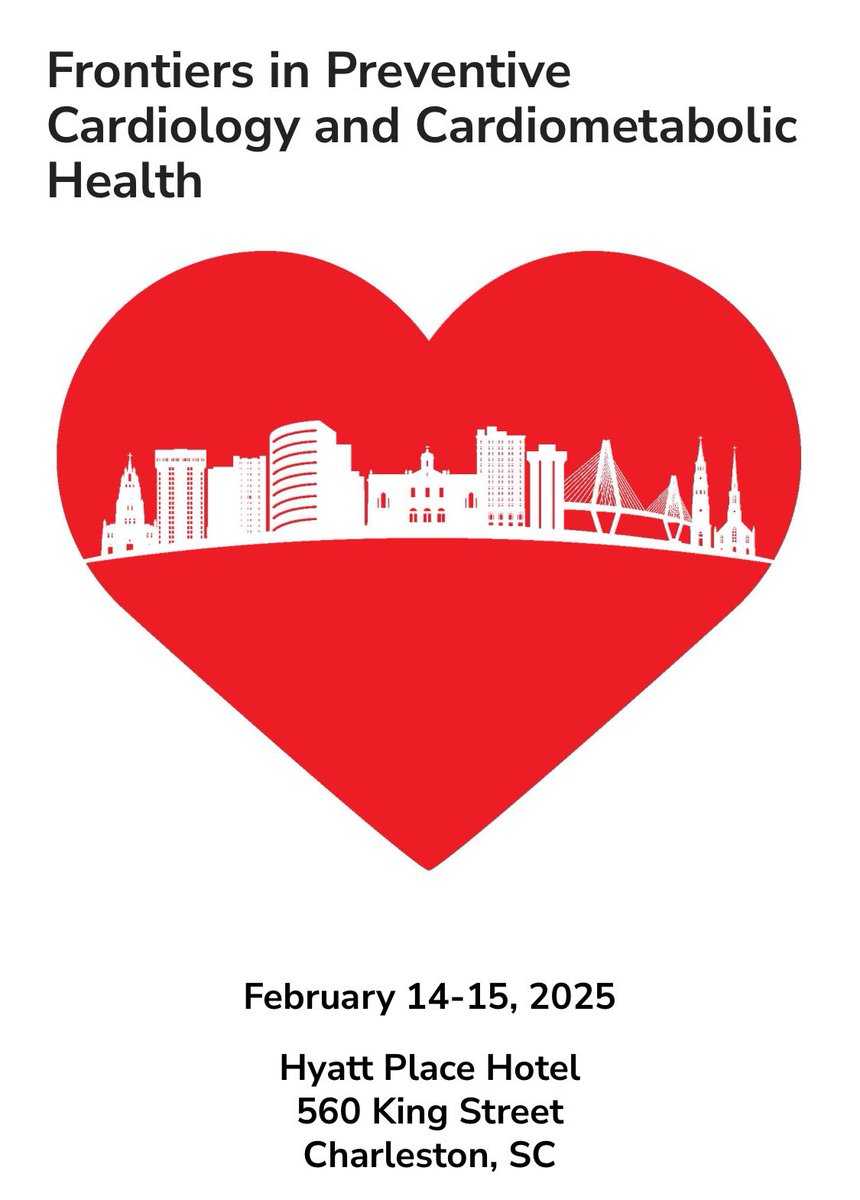 Looking for a Preventive Cardioloy CME getaway this winter to escape the cold in the #1 destination in the country? Check out the faculty coming to Charleston!
bit.ly/408NiTN