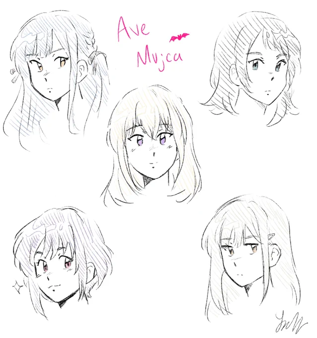 first time drawing avemuji wahoo #bandori 