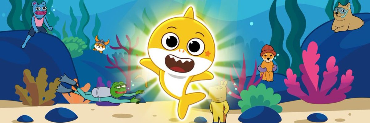 CryptoDegenCall's tweet photo. If you have kids you will understand why this can be the new blue chip meme coin in the space.
Name: Baby Shark Meme (BABYSHARK) 
Description: THE BABY SHARK MEMECOIN  
Everyone knows the song that ever has been heard over 15B times!
Everybody loves Baby Shark: Over 40B+ views and 78M+ subscribers on YouTube. 
Baby Shark is bringing crypto to the masses!  The song will be stuck in your head until ATH. 
 📊Ratings📊 
Name Originality: 6.2/10 
Description Originality: 8.4/10 
Memeability: 10.0/10  
🏦Financials🏦 
Liquidity: $2.25M 
Latest Marketcap: $117.10M 
24 Hour Volume: $25.61M  
🕰️Last 30 Minutes🕰️ 
Buys/Sells: 237/289 
Price Change: -1.88%  
🔒Security🔒 
Locked LP: $1.72M 
Percent Locked: 76.35% 
Token Age: 3 days - 16 hours