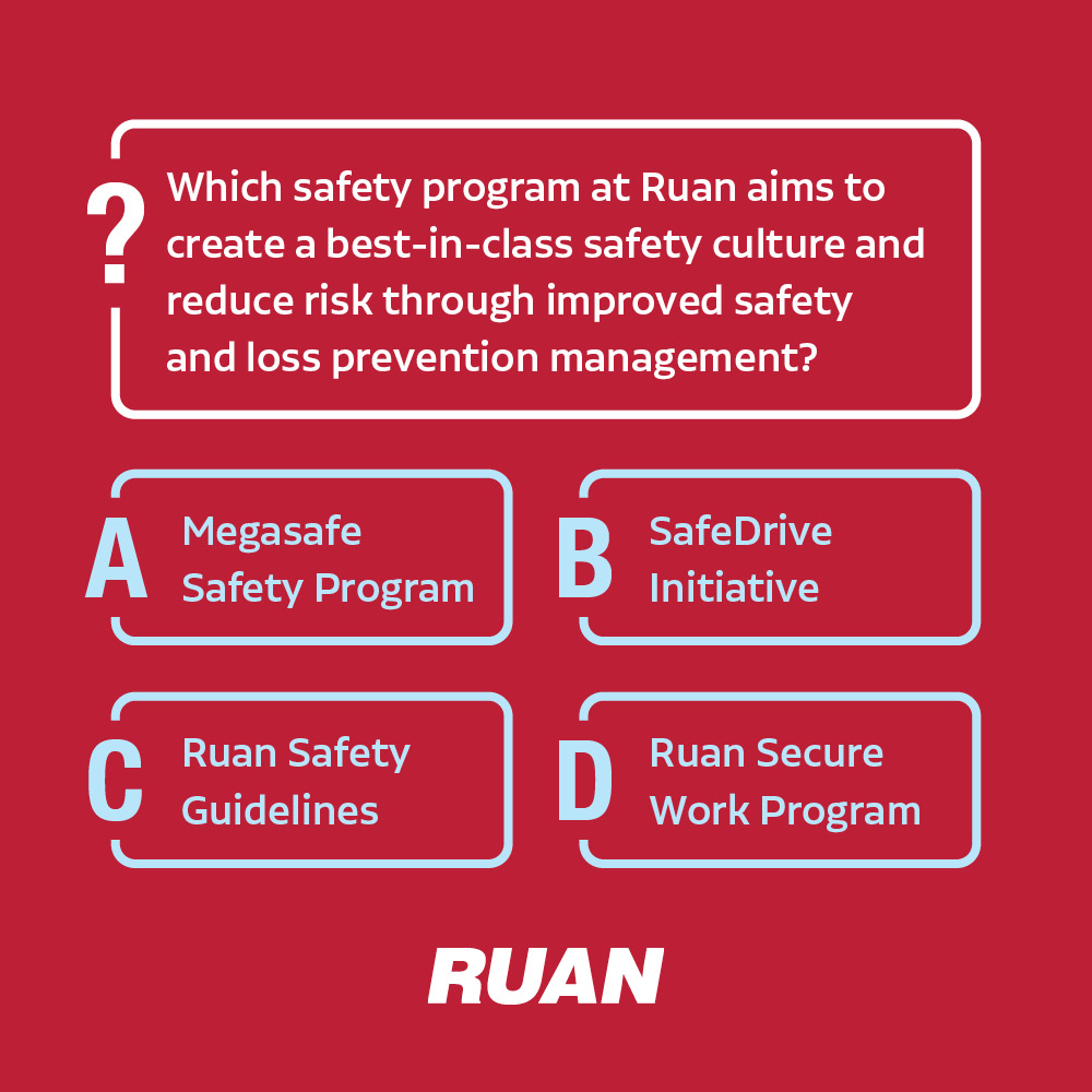 Saturday was #NationalTriviaDay, so we're putting our trivia whizzes to the test! Can you guess the correct safety answer below? Give it a shot!

Here's a hint: ow.ly/xgIC50UAulU