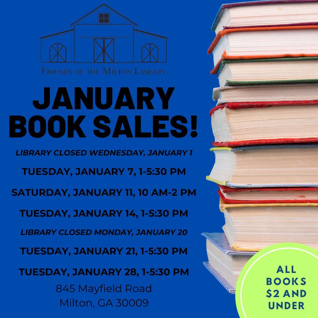Friends of the Milton Library, Georgia (@fomlga) on Twitter photo 
