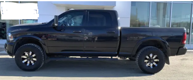 OPP_WR's tweet photo. #HuronOPP is investigating a truck theft from #Gorrie in #HowickTwp on January 2nd. Stolen: 2016 Dodge Ram 2500 black serial# 3C6UR5FL4GG346605. Suspect shown in burgundy Ram with custom rims and rear driver's side dent. If you have any info for the #OPP, please call 1-888-310-1122, or 1-800-222-TIPS, or leave a secure web tip at https://t.co/1d2QDtdsIB #Huroncounty #Theft ^cs.
