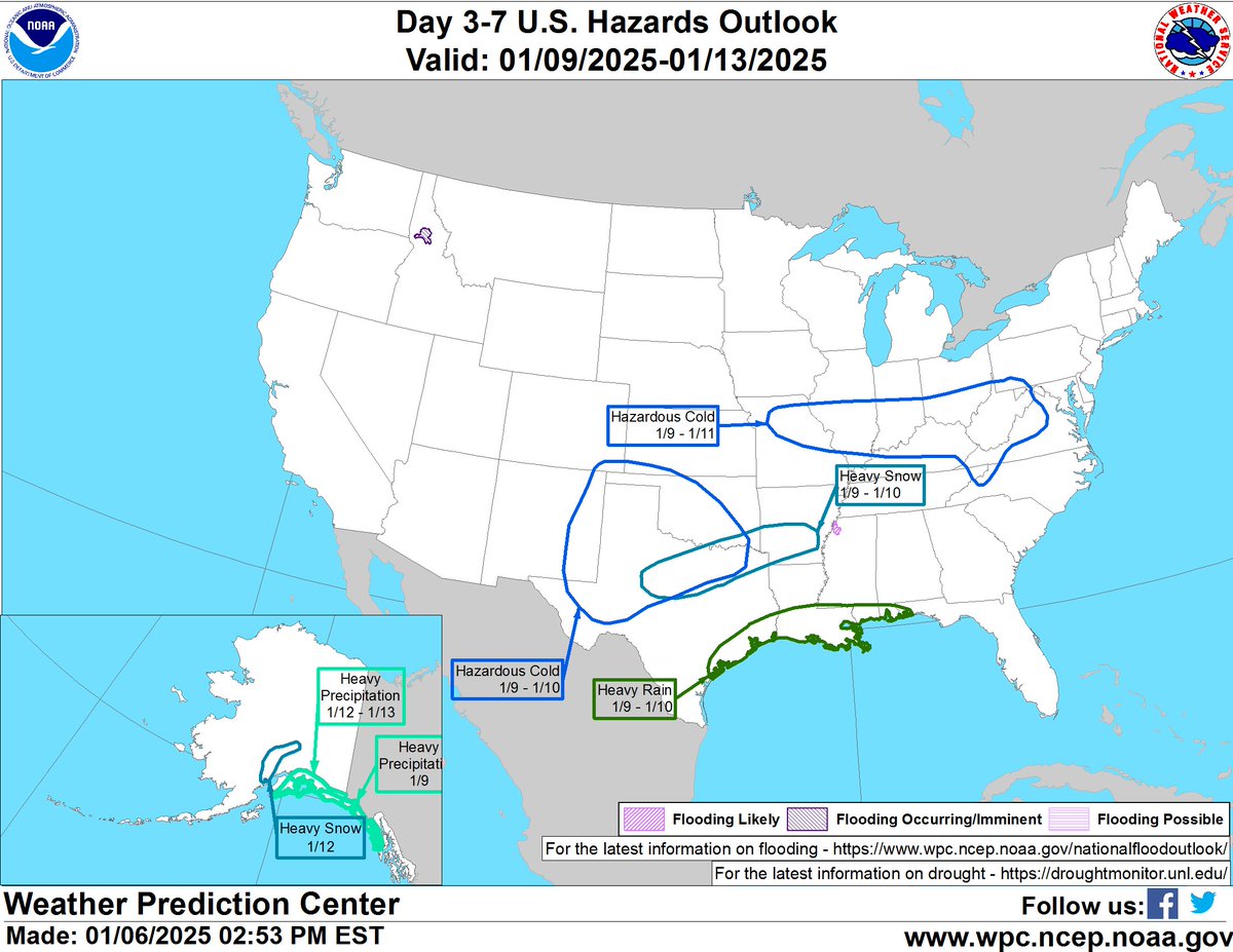 michaelwx6's tweet photo. Heavy snow likely Thursday through Friday along with hazardous temperatures for north Texas, a winter storm is coming ❄️ #txwx https://t.co/PFI05UmumK