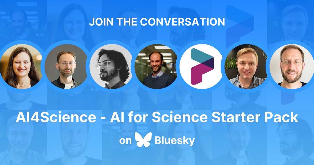 JanStuehmer's tweet image. I have created a Bluesky starter pack for AI for Science. Let me know if you would like to be added.
go.bsky.app/FPgU6Pt