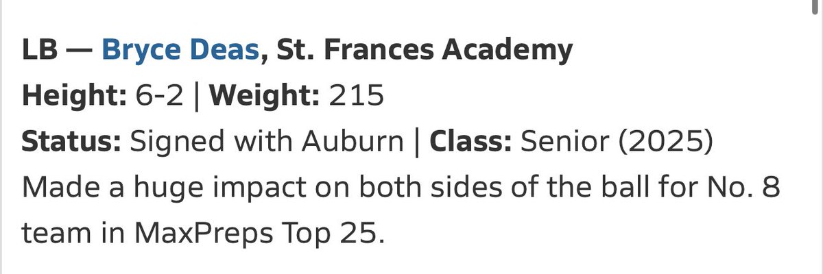 Juice Deas (@juice_deas) on Twitter photo Blessed to be named a Second team defense All-American by <a href="/MaxPreps/">MaxPreps</a> <a href="/CoachMessay/">Messay Hailemariam</a> <a href="/CoachJdubSFA/">Justin Winters</a> <a href="/CoachCrack5/">Cody “Crack” Acker</a> <a href="/ryanburbrink/">Ryan Burbrink</a> <a href="/KDawg2certified/">Kendall Jefferson</a>
#AGTG #SBG Blessed to be named a Second team defense All-American by <a href="/MaxPreps/">MaxPreps</a> <a href="/CoachMessay/">Messay Hailemariam</a> <a href="/CoachJdubSFA/">Justin Winters</a> <a href="/CoachCrack5/">Cody “Crack” Acker</a> <a href="/ryanburbrink/">Ryan Burbrink</a> <a href="/KDawg2certified/">Kendall Jefferson</a>
#AGTG #SBG