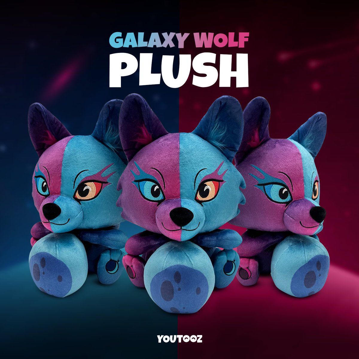 My Galaxy Wolf is getting an official plushie!!! 🐺 

Dropping this Friday the 10th on Youtooz‘s website and available for 2 weeks only.

Own a part of Internet lore and a reminder for artists to fight for their rights. 💪🏻