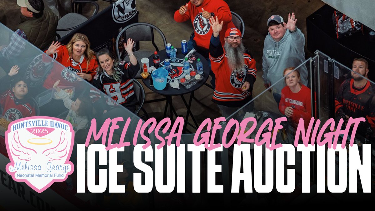 Huntsville Havoc (@huntsvillehavoc) on Twitter photo Help us give the babies of the <a href="/HSVHospital/">Huntsville Hospital</a> NICU!
We're starting to raise money for our annual Melissa George Night with an Ice Suite! This suite is right next to the Havoc bench!
➡️ bit.ly/HavocDASH Help us give the babies of the <a href="/HSVHospital/">Huntsville Hospital</a> NICU!
We're starting to raise money for our annual Melissa George Night with an Ice Suite! This suite is right next to the Havoc bench!
➡️ bit.ly/HavocDASH