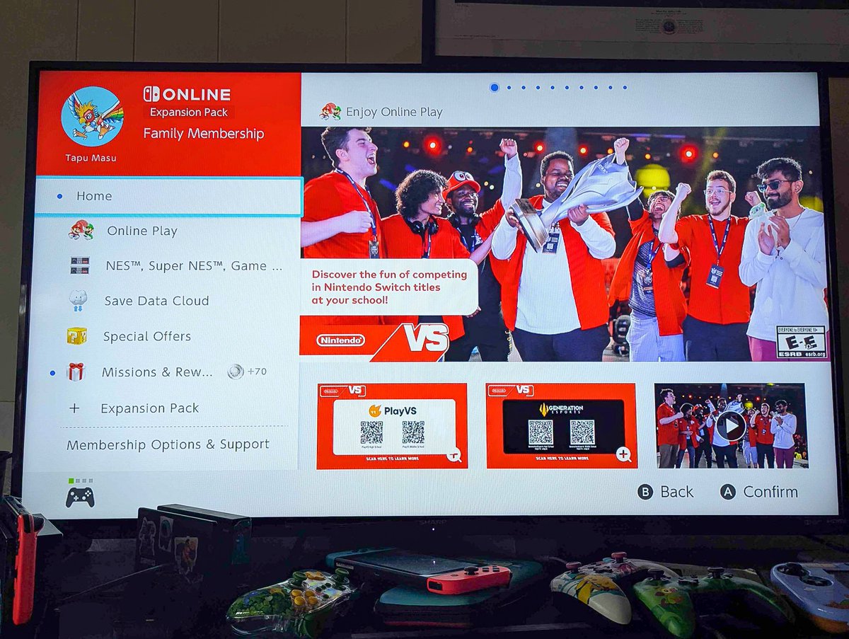 Winthrop Smashers on the front page of the Nintendo Shop‼️