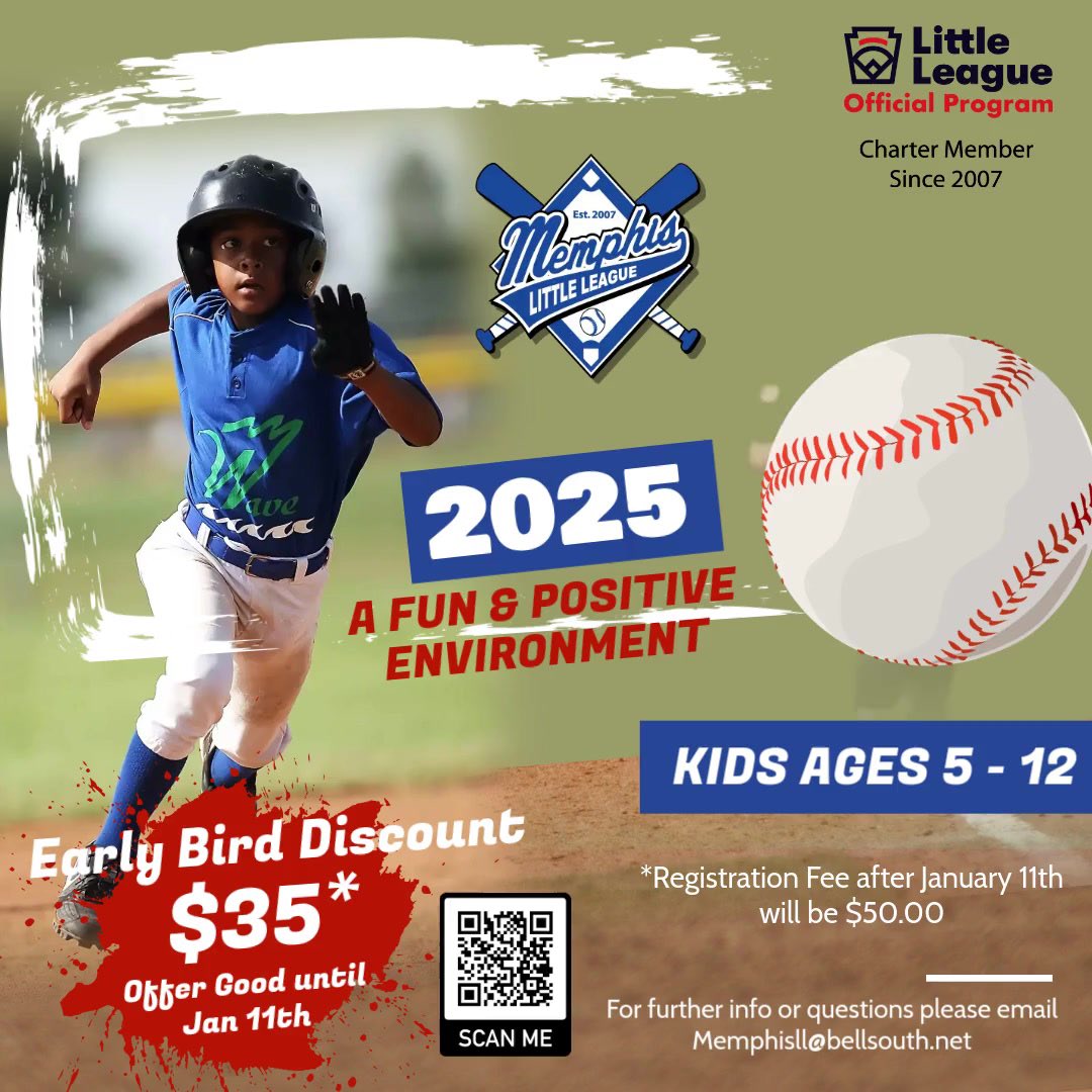 MemphisLLB's tweet image. Come Join Our Team! Our first Free Winter Workout will be this Saturday from 10 am to 12 pm at the Kroc Center.  Go register your child now for our Early Bird Discount and get ready for the Spring season. 
#Memphis
#MLLOneTeamOneDream