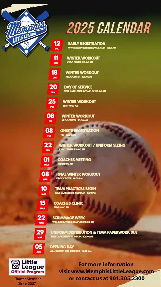 MemphisLLB's tweet image. Come Join Our Team! Our first Free Winter Workout will be this Saturday from 10 am to 12 pm at the Kroc Center.  Go register your child now for our Early Bird Discount and get ready for the Spring season. 
#Memphis
#MLLOneTeamOneDream