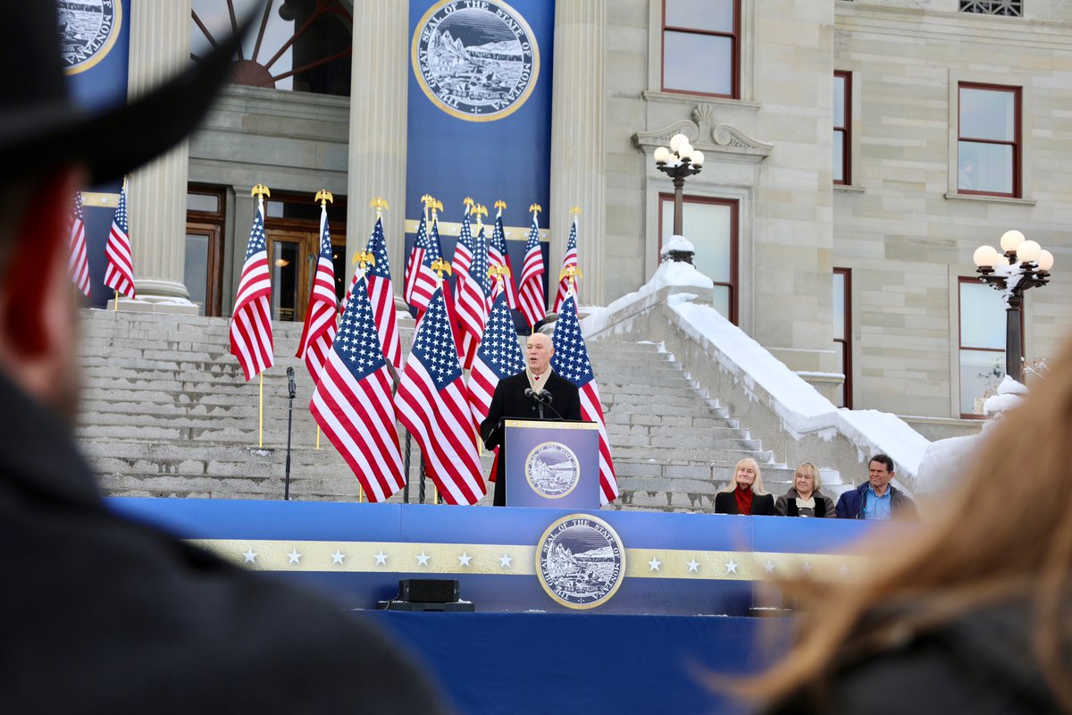 GovGianforte's tweet photo. Serving as Montana’s governor is the honor of my life. 

Together, we’ll continue to show the nation that America Lives Here. https://t.co/A0PJWu05Ms