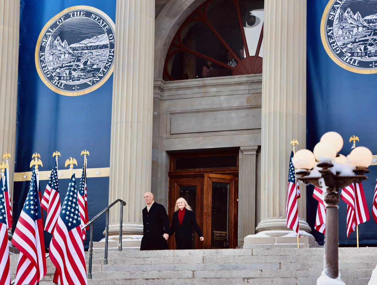 GovGianforte's tweet photo. Serving as Montana’s governor is the honor of my life. 

Together, we’ll continue to show the nation that America Lives Here. https://t.co/A0PJWu05Ms