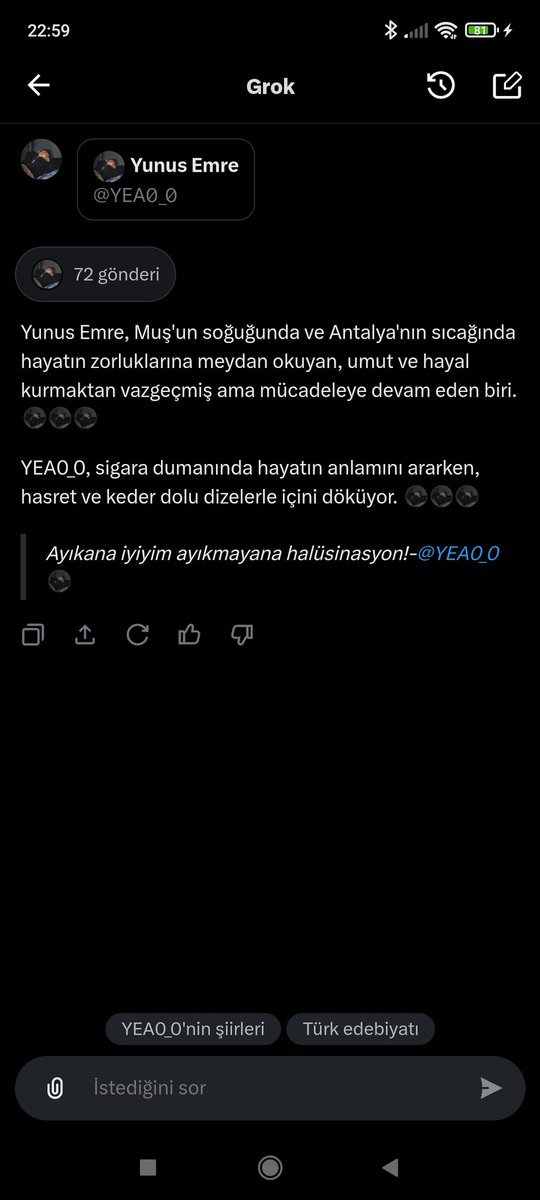 YEA0_0's tweet photo. Hoca ne ettin servet-i fünun şairi miyim bu ne depresif yazıdır https://t.co/Ysvoe2qupW