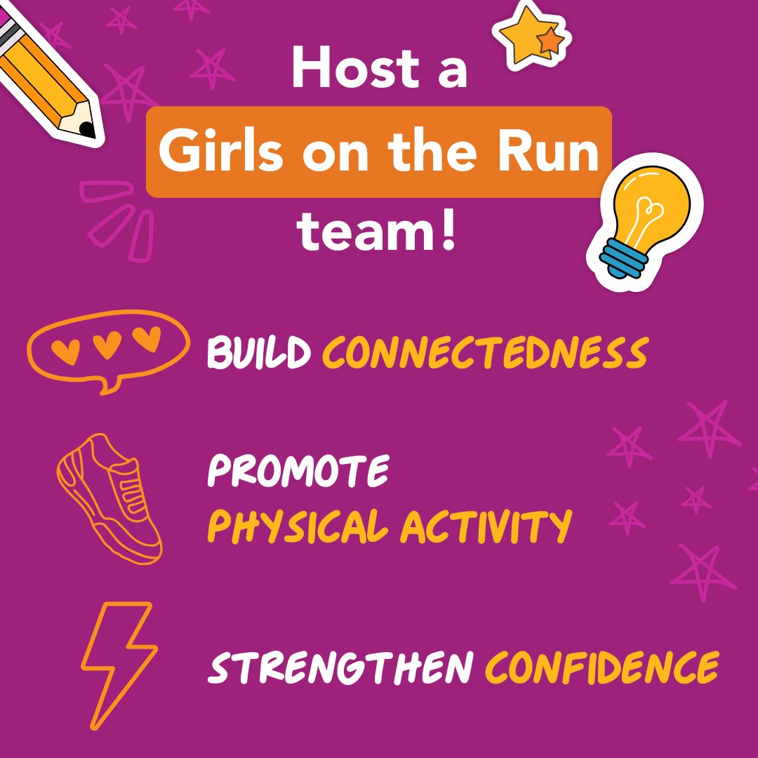 Girls on the Run provides a place to grow, connect and strengthen confidence! By hosting a Girls on the Run team, you are fostering a safe place to build confidence and healthy habits for life. Find more information on hosting a site here!
pinwheel.us/siteapplicatio…
