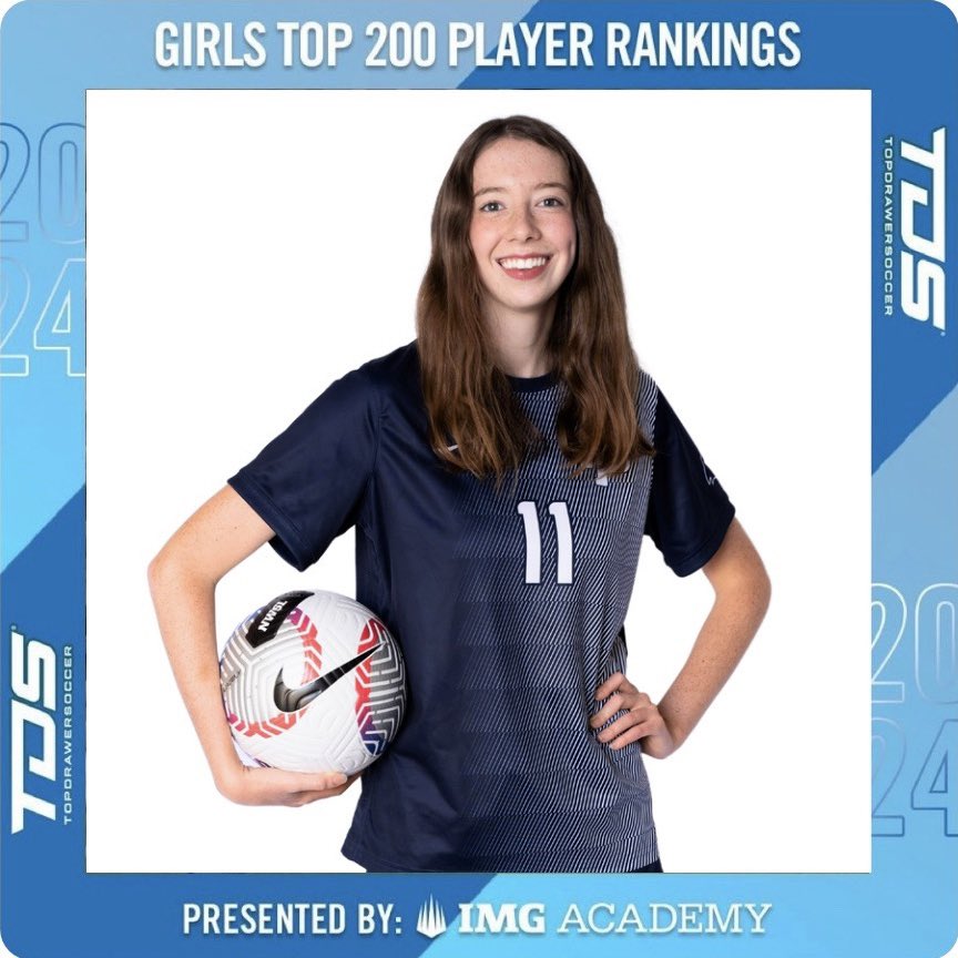 Amelia_Ralph11's tweet photo. Honored to be included in the c/o 2027 ranking! Thank you @TopDrawerSoccer‼️ #beachfc #flintridgeprep 

@SoCalVarsity 
@SGVNSports 
@ImYouthSoccer 
@210PrepSports 
@PasStarNews 
@PrepSoccerCA 

2027 | 5’ 10” Center Back | Beach FC 09 ECNL https://t.co/dRulfd3ubw