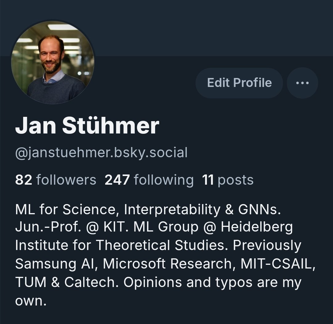 JanStuehmer's tweet image. I'm now on Bluesky 🦋
You can find me at bsky.app/profile/janstu…
I have created a Machine Learning and AI for Science starterpack:
go.bsky.app/FPgU6Pt
Let me know if you would like to be added.
#AI4Science #MachineLearning #BlueSky